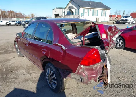 2002 Honda Civic Ex from USA, damaged, VIN 1HGES26772L038859